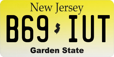 NJ license plate B69IUT