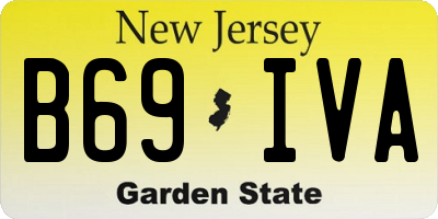 NJ license plate B69IVA