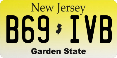NJ license plate B69IVB