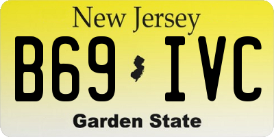 NJ license plate B69IVC