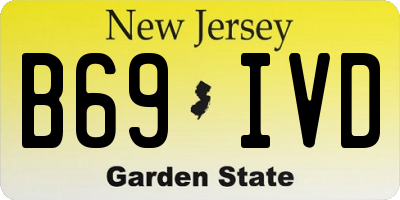NJ license plate B69IVD