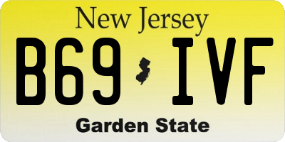 NJ license plate B69IVF