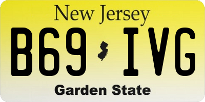 NJ license plate B69IVG