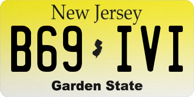 NJ license plate B69IVI