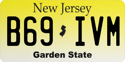 NJ license plate B69IVM
