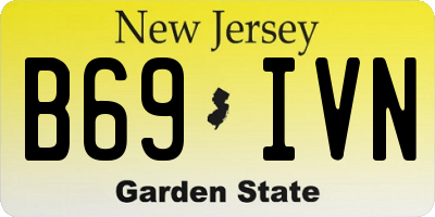 NJ license plate B69IVN
