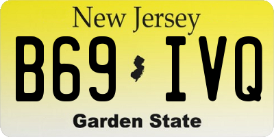 NJ license plate B69IVQ