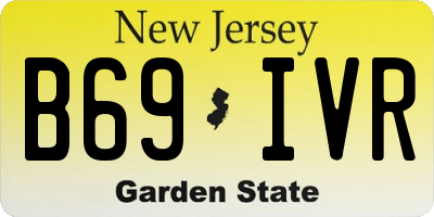 NJ license plate B69IVR