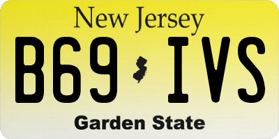 NJ license plate B69IVS
