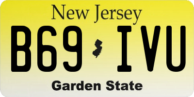 NJ license plate B69IVU