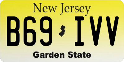 NJ license plate B69IVV