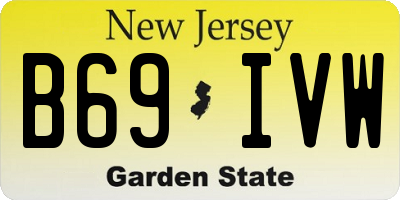 NJ license plate B69IVW