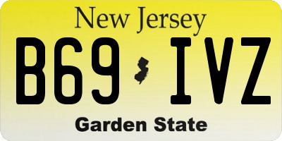 NJ license plate B69IVZ