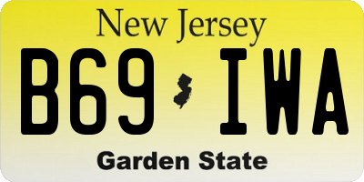 NJ license plate B69IWA