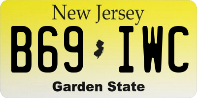 NJ license plate B69IWC