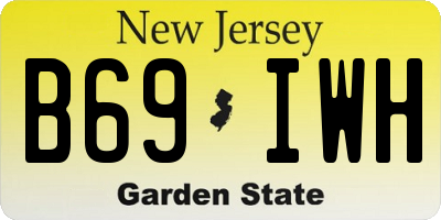 NJ license plate B69IWH