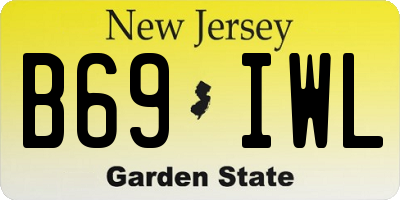 NJ license plate B69IWL