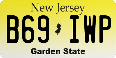 NJ license plate B69IWP
