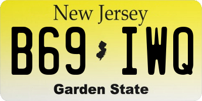 NJ license plate B69IWQ