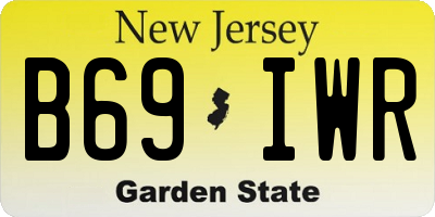NJ license plate B69IWR