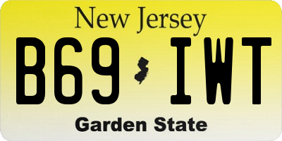 NJ license plate B69IWT