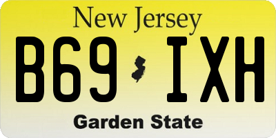 NJ license plate B69IXH
