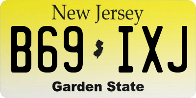 NJ license plate B69IXJ