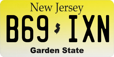 NJ license plate B69IXN