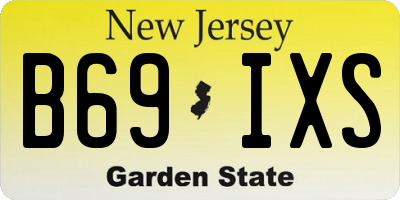 NJ license plate B69IXS