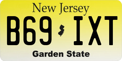 NJ license plate B69IXT