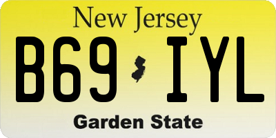 NJ license plate B69IYL