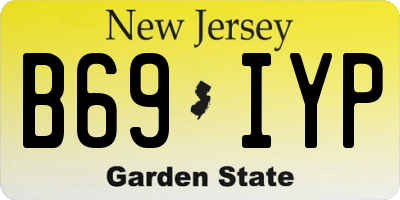 NJ license plate B69IYP
