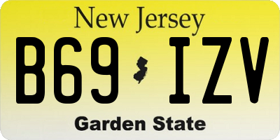 NJ license plate B69IZV