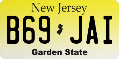NJ license plate B69JAI