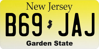 NJ license plate B69JAJ