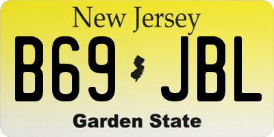 NJ license plate B69JBL