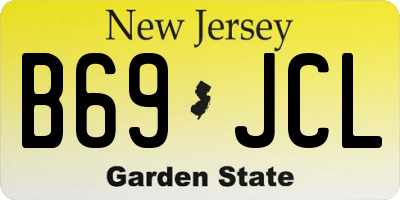 NJ license plate B69JCL