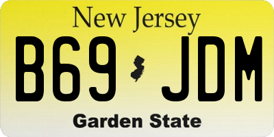 NJ license plate B69JDM