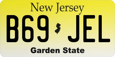 NJ license plate B69JEL