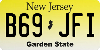 NJ license plate B69JFI