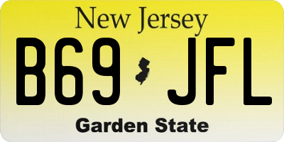 NJ license plate B69JFL