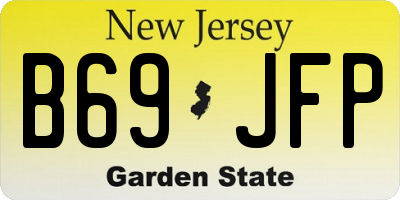 NJ license plate B69JFP