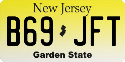 NJ license plate B69JFT
