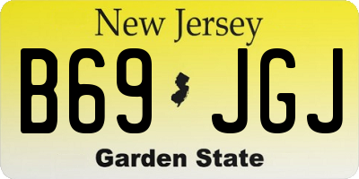NJ license plate B69JGJ