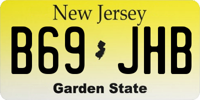 NJ license plate B69JHB