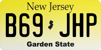 NJ license plate B69JHP