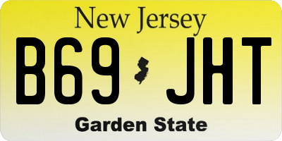 NJ license plate B69JHT