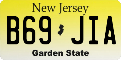 NJ license plate B69JIA