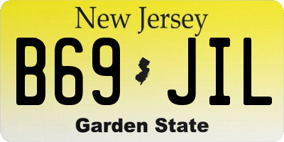 NJ license plate B69JIL