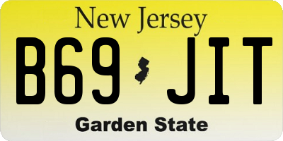 NJ license plate B69JIT